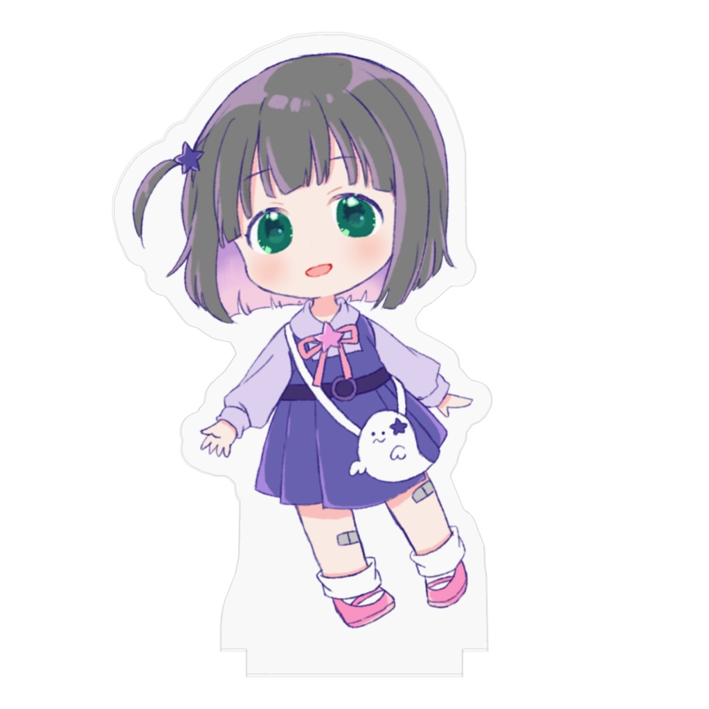 ほわほわ暗闇ノコアクリルスタンド【70×70mm】