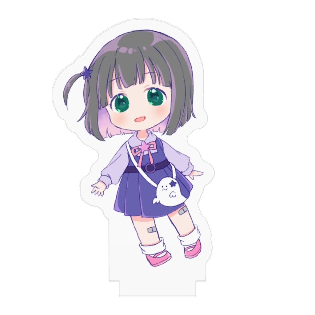 ほわほわ暗闇ノコアクリルスタンド【50×50mm】