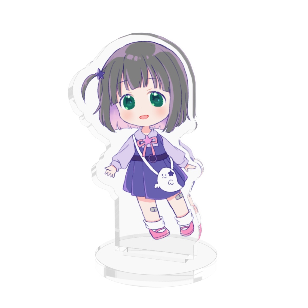 ほわほわ暗闇ノコアクリルスタンド【50×50mm】