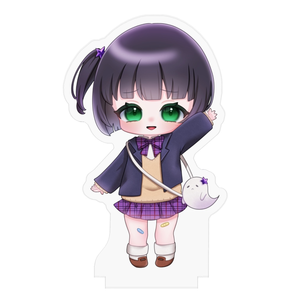 【70×70mm】ブレザー暗闇ノコ。アクリルスタンド