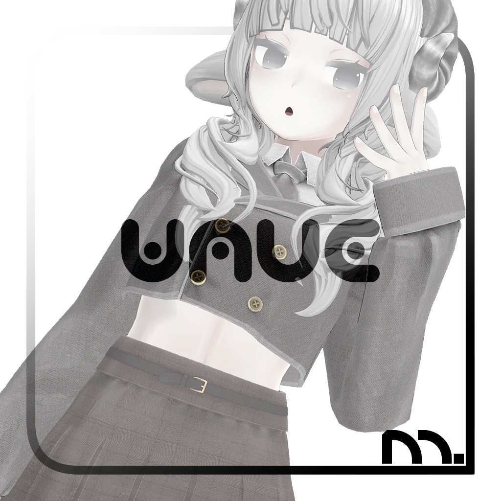 【Emmelie・メリノ対応】waveUniform髪+服+靴【M.】