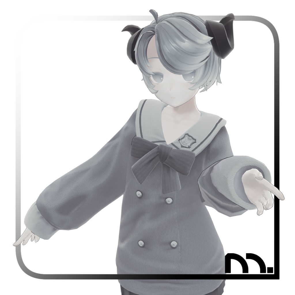 【メリノ対応】emuUniform髪+服+靴【M.】