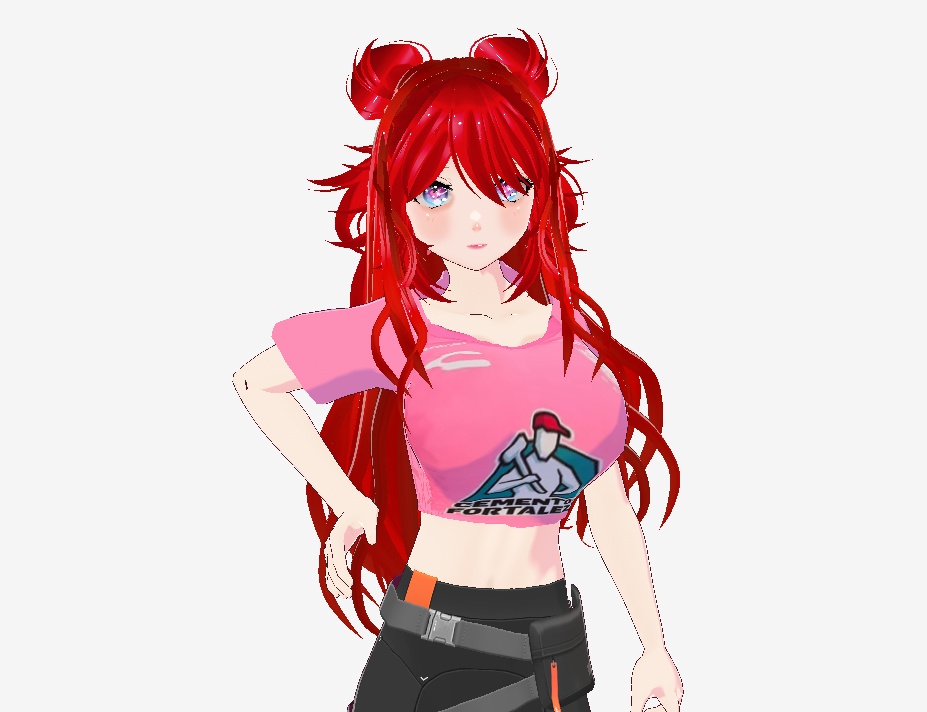 VRoid | FREE -Pacuca team t-shirt pink