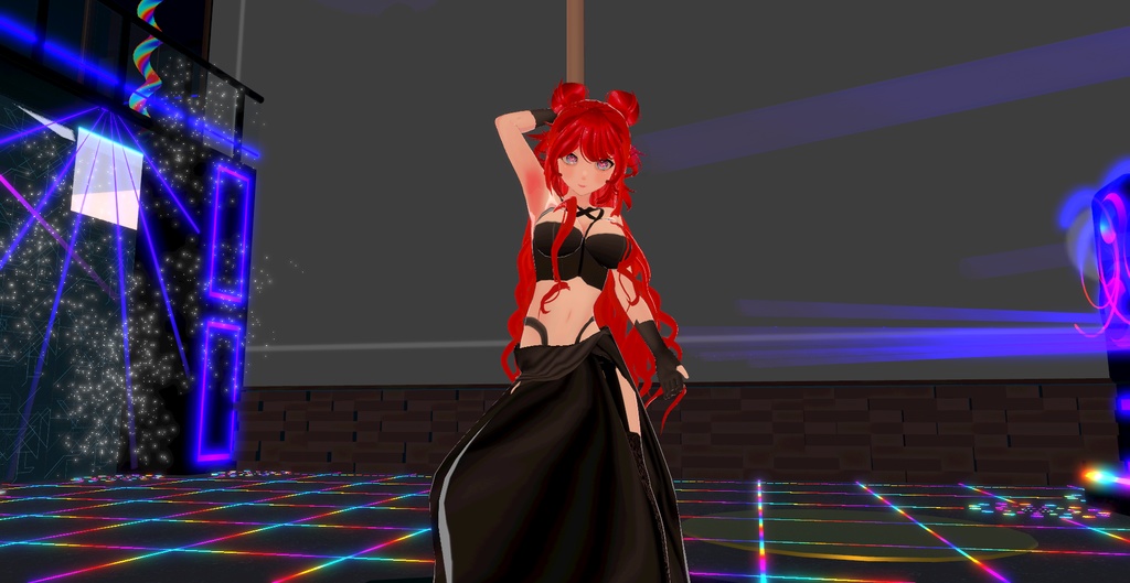 【 VRoid | FREE 】black gotic 