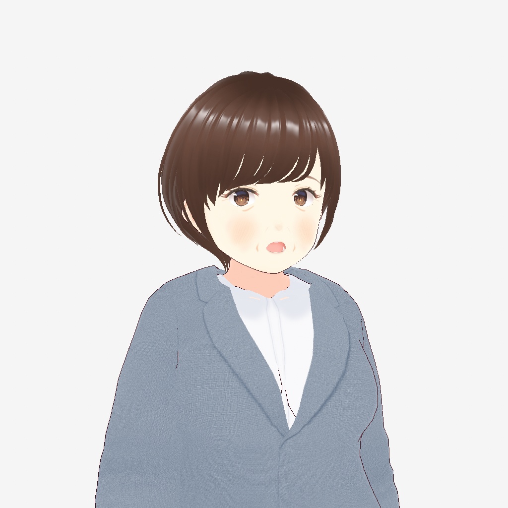 【ちょうどいいVRoid】 おばさん A (全年齢版)