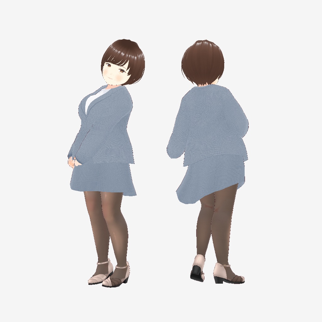 【ちょうどいいVRoid】 おばさん A (全年齢版)