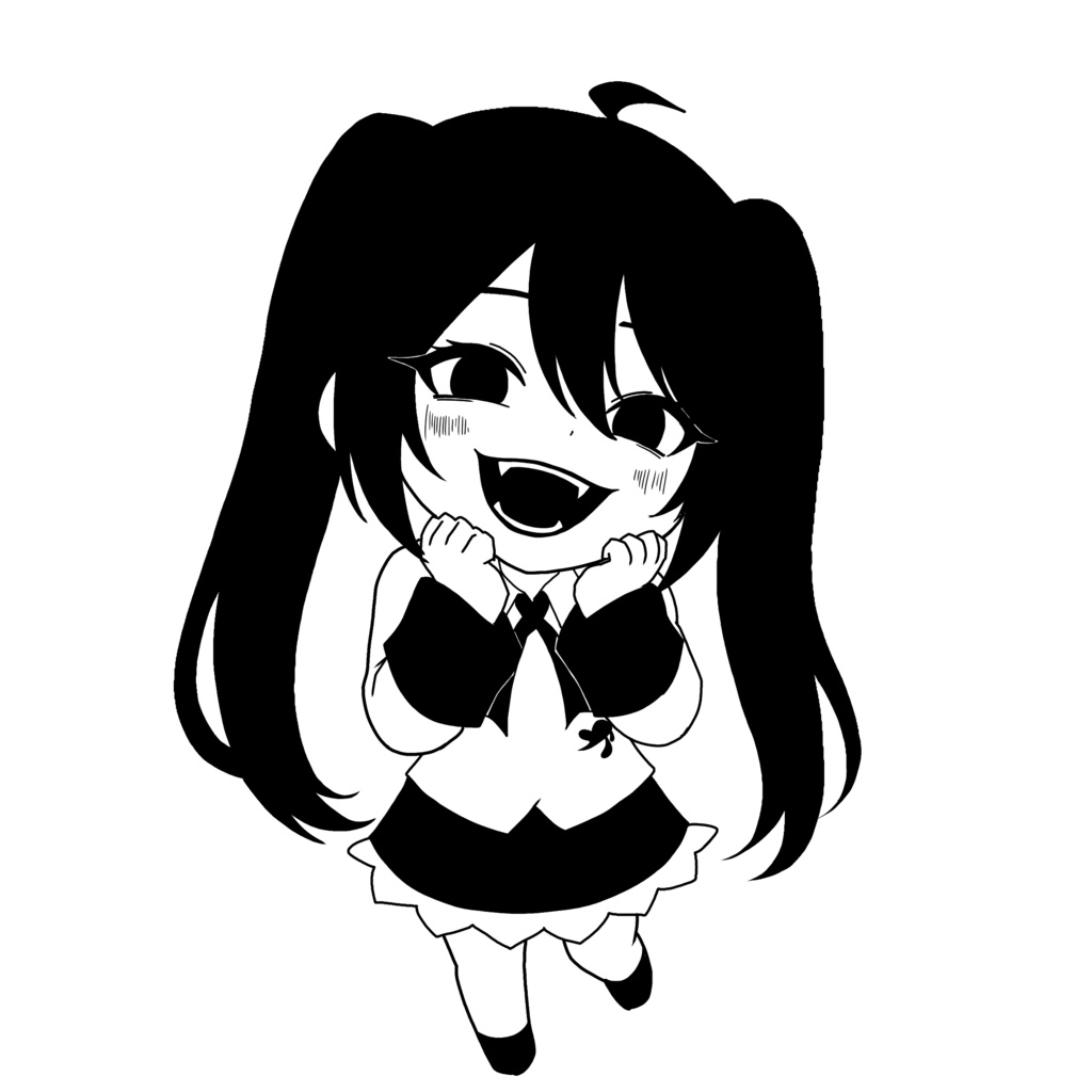 【初音ミク】モノクロ オリジナルめじるしアクセサリー