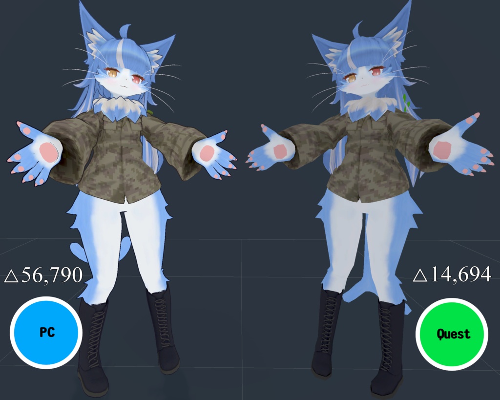 【VRCアバター】おまねこ【Android対応版】