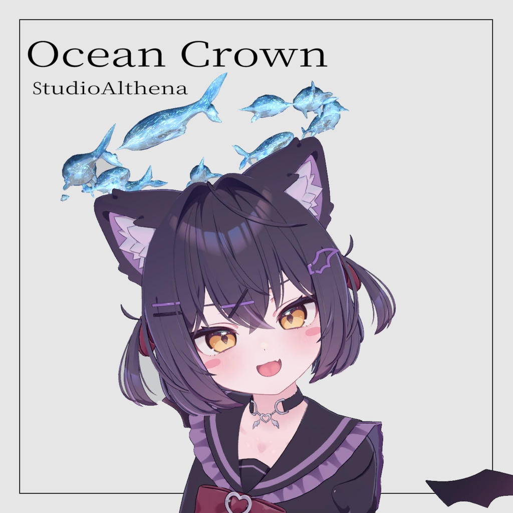 Ocean Crown 魚の宝石ヘイロー【VRChat想定】