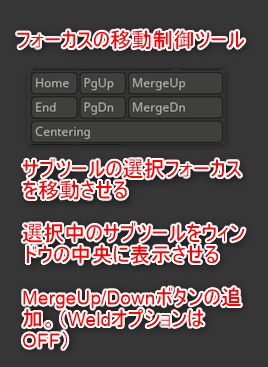 Zbrushのサブツール操作プラグイン「YT Subtool Helper」