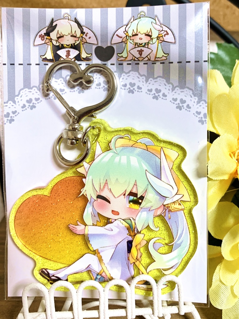 清姫ラメアクキー(黄)