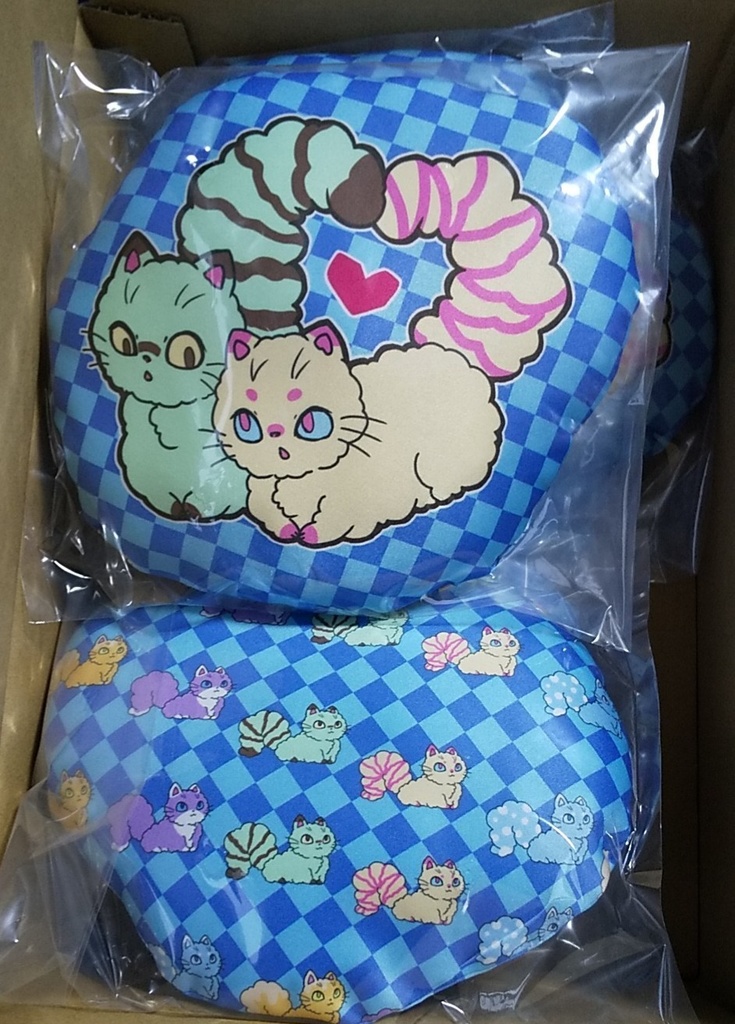 (自宅発送)わたわたねこミニクッション
