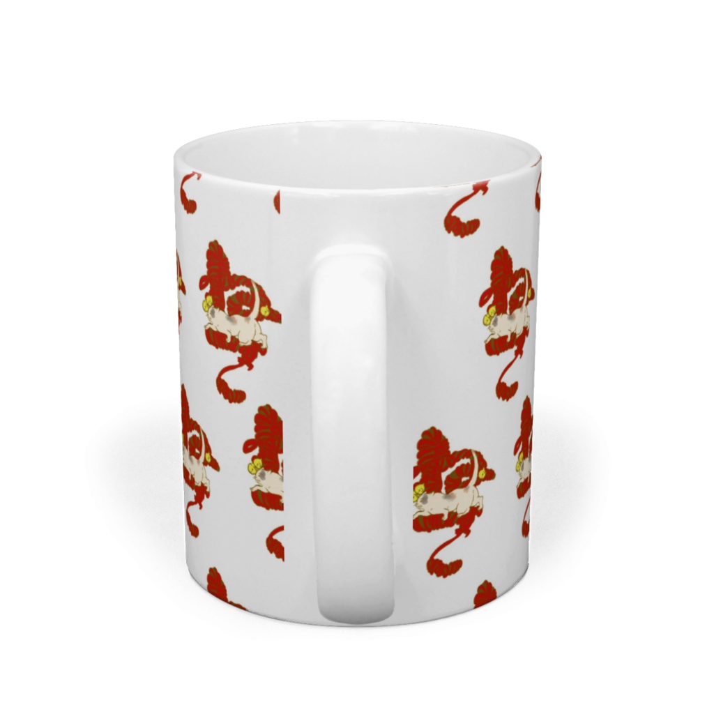 猫と鈴マグカップ