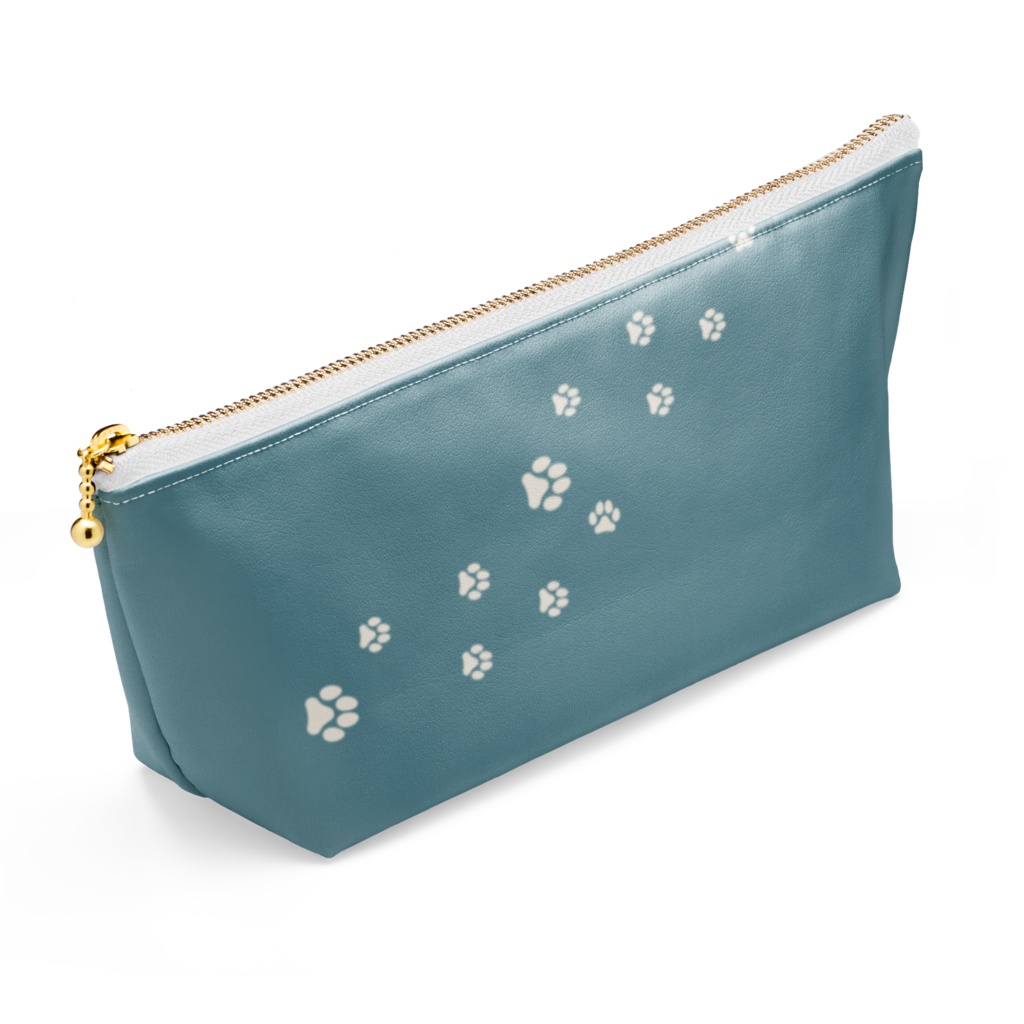 猫ちゃんポーチ 花