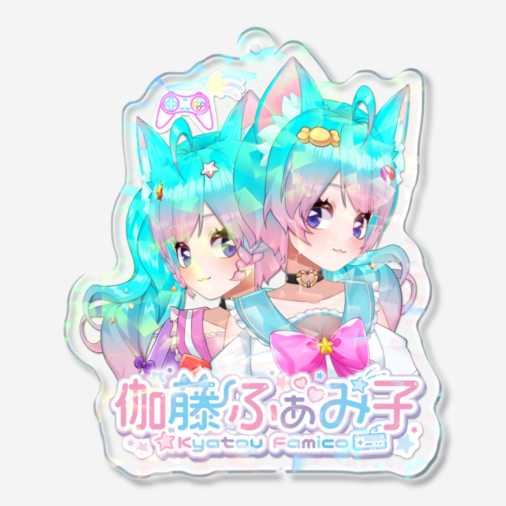 キラキラきゃとうアクリルキーホルダー⭐︎