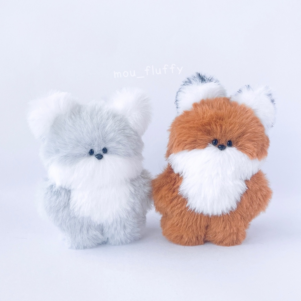 🍁10月おうち探し🍁 キツネのこっちゃん【手のひらサイズ ぬいぐるみ】