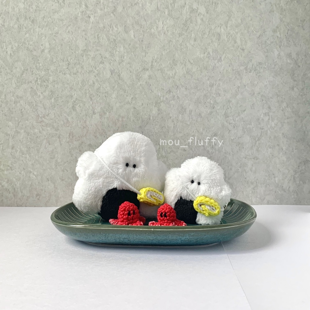 🍙10月分おうち探し🍙 おにぎりおばけのBUBU【たこさんウィンナー&卵焼きポシェット付き】