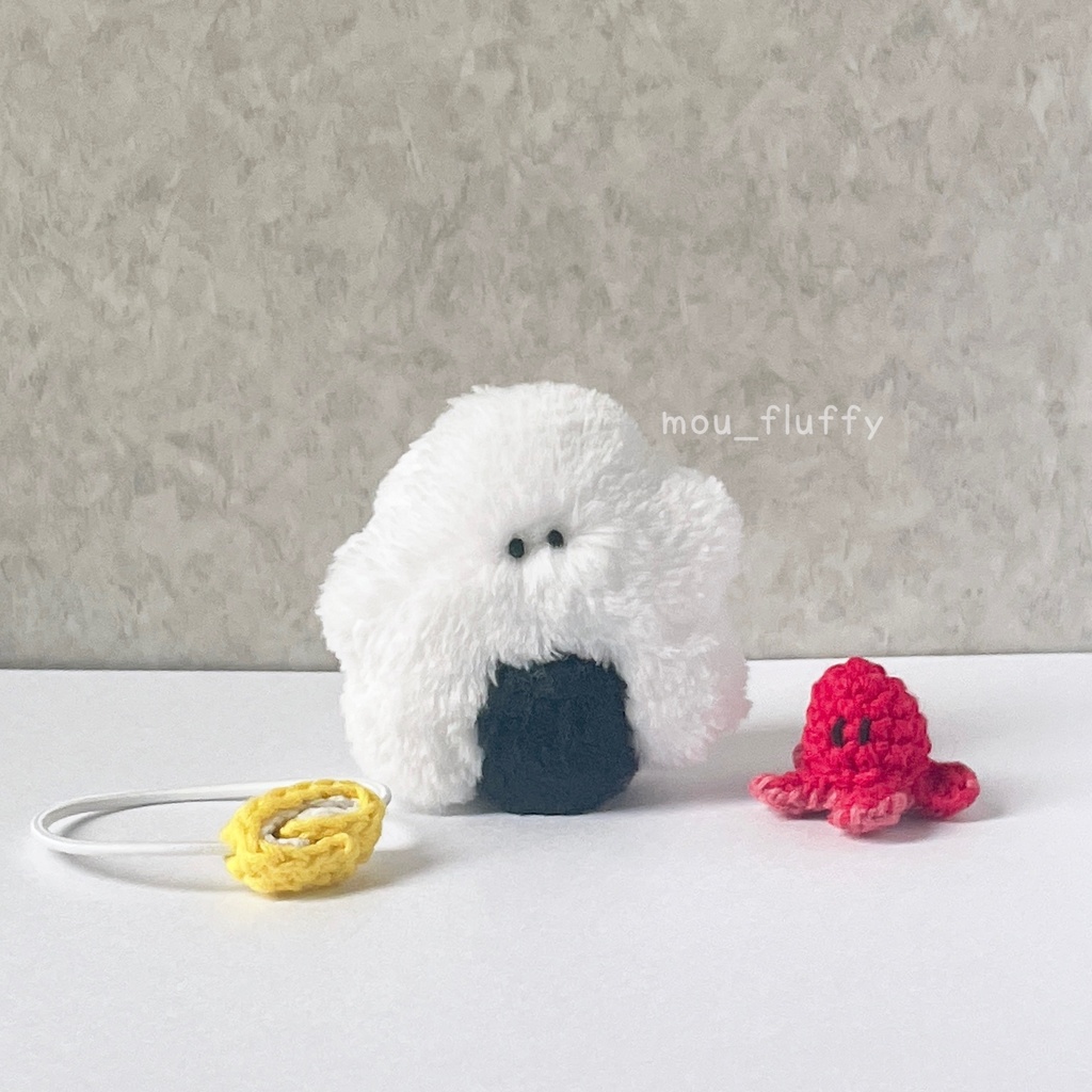 🍙10月分おうち探し🍙 おにぎりおばけのBUBU【たこさんウィンナー&卵焼きポシェット付き】