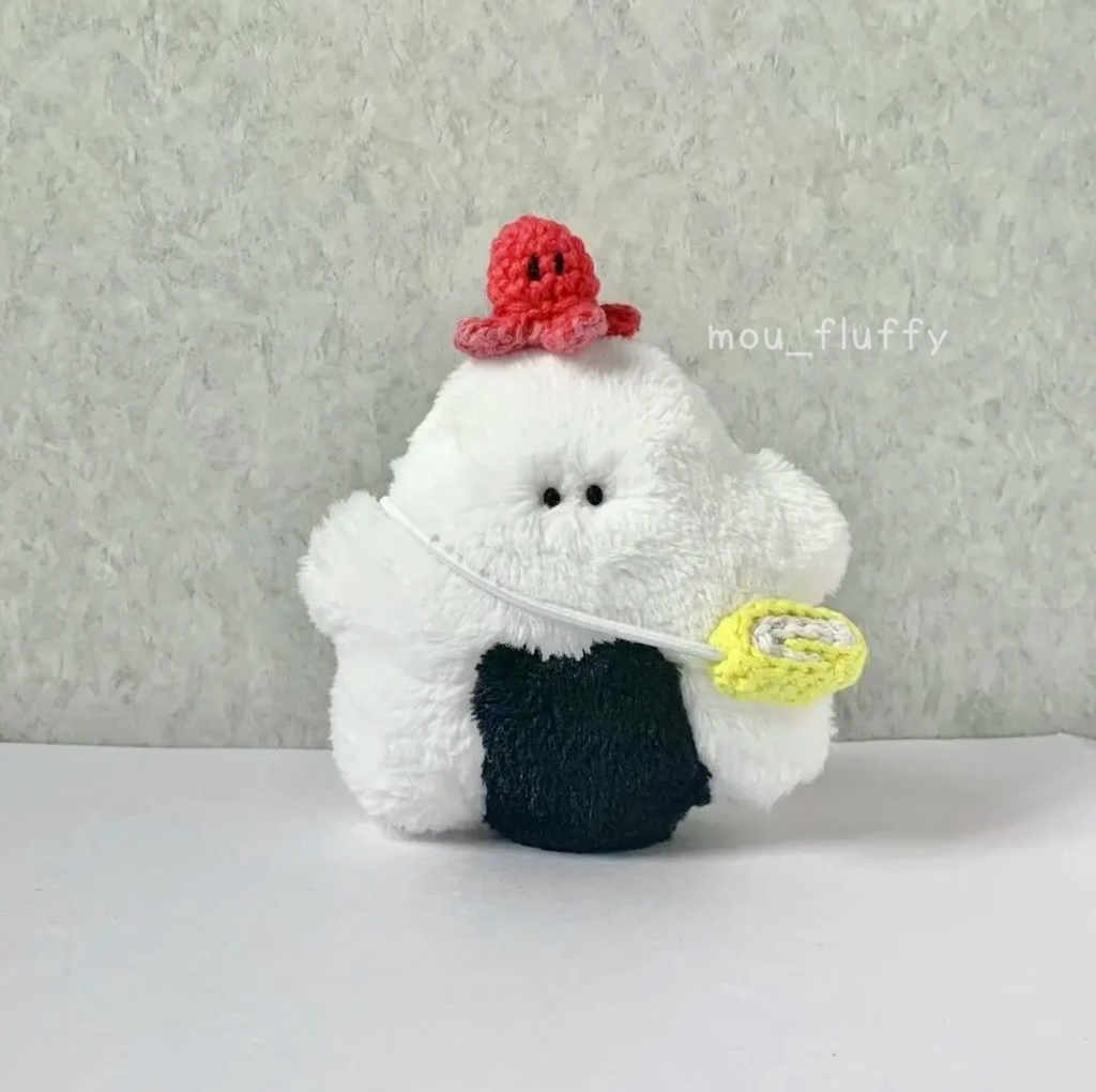 🍙10月分おうち探し🍙 おにぎりおばけのBUBU【たこさんウィンナー&卵焼きポシェット付き】