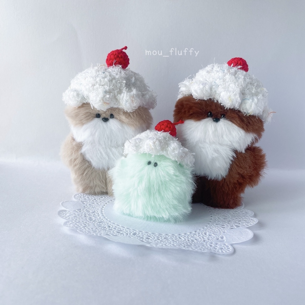 🍨10月分受注生産🍨 アイスハット【10cmぬいぐるみ用 帽子】