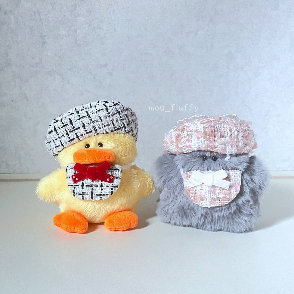 🍁10月分お迎え🍁 ツイード✖️リボン スタイ【ぬいぐるみ服】