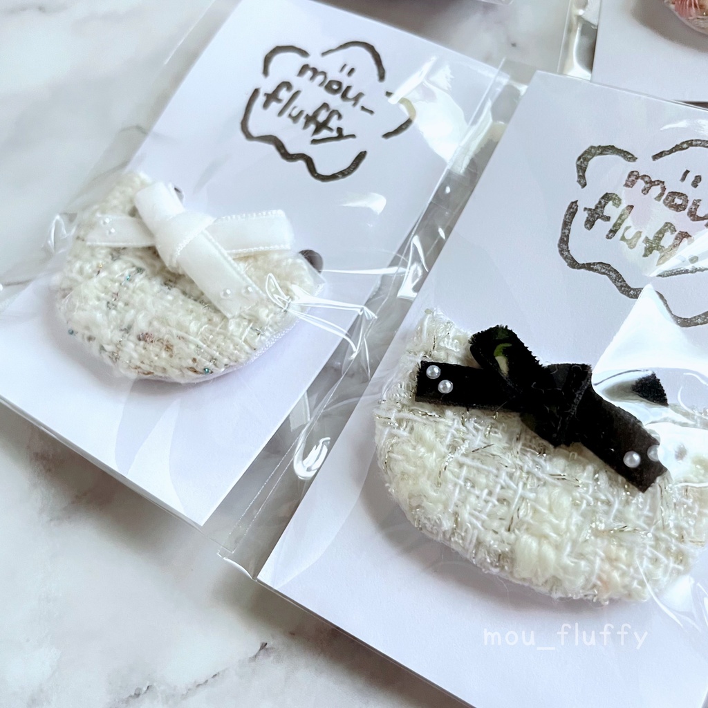 🍁10月分お迎え🍁 ツイード✖️リボン スタイ【ぬいぐるみ服】