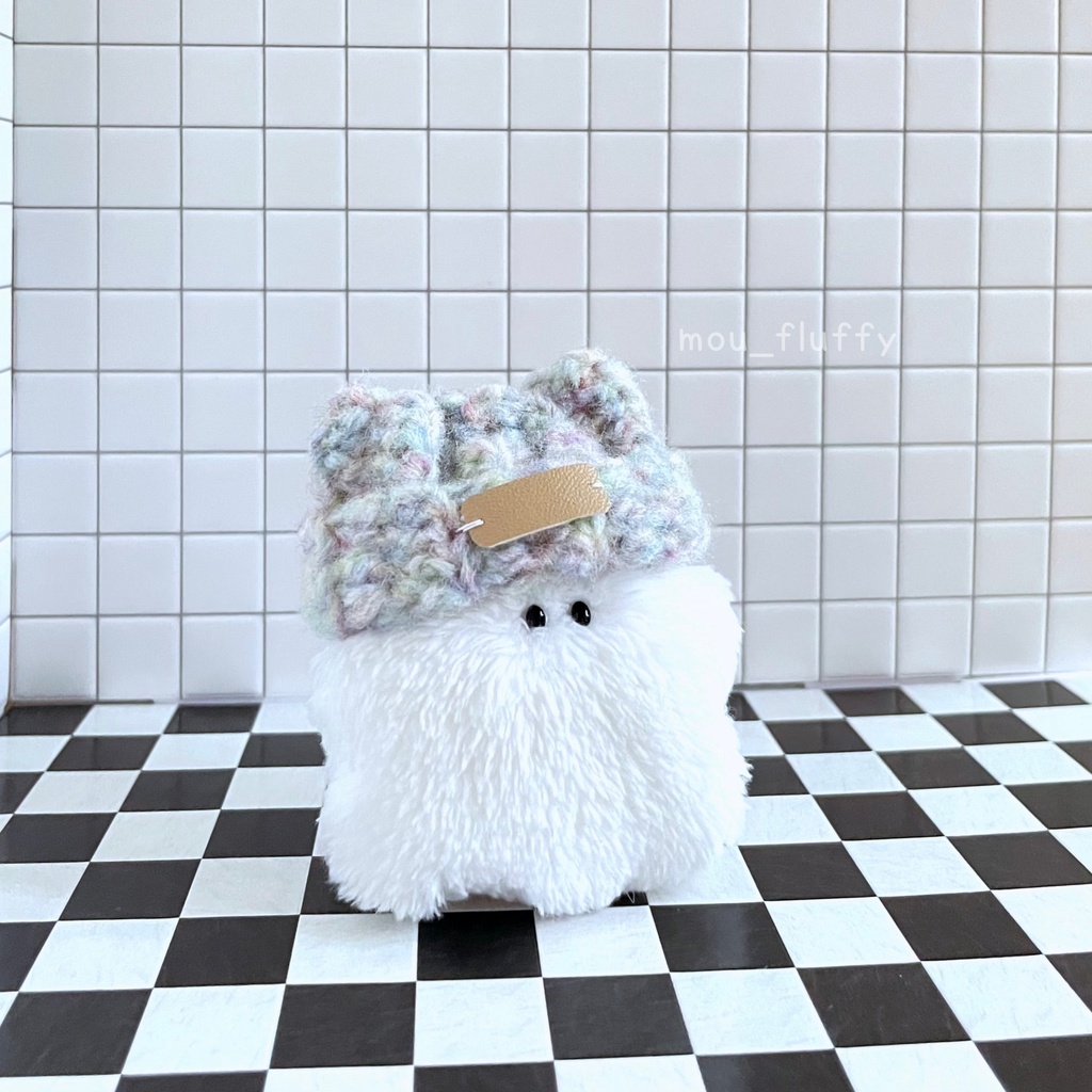 ☁️10月お迎え分☁️ ふわもこ猫耳ぼうし【5cmサイズ ぬいぐるみ服】