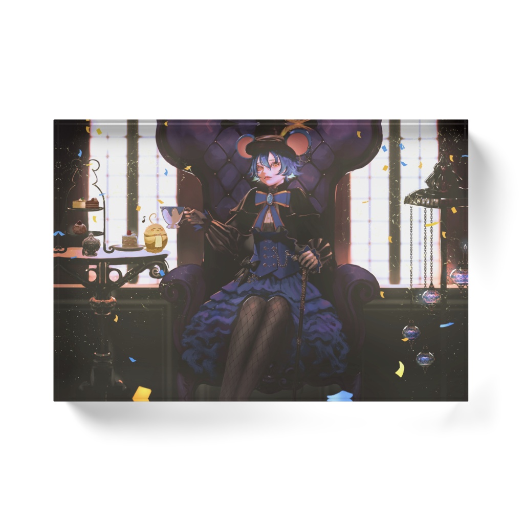 【睡鼠チュイ】3周年記念絵アクリルブロック