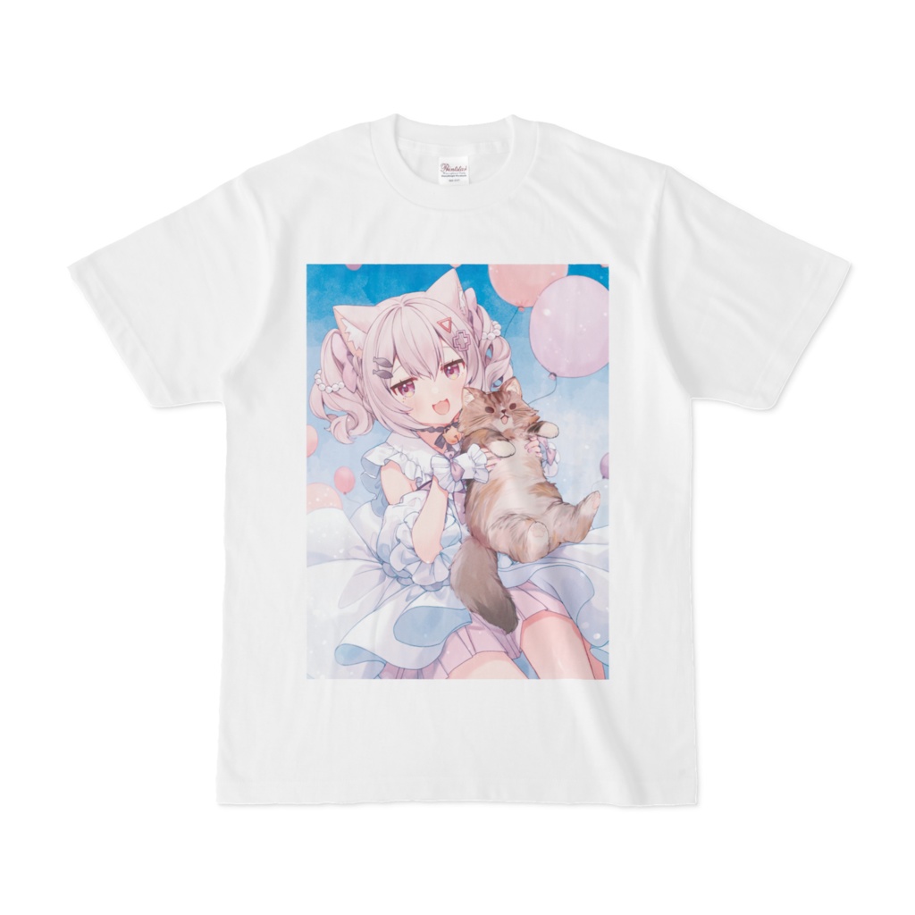 ✦2ndAnniv&BD記念_つゆりのねこといっしょTシャツ