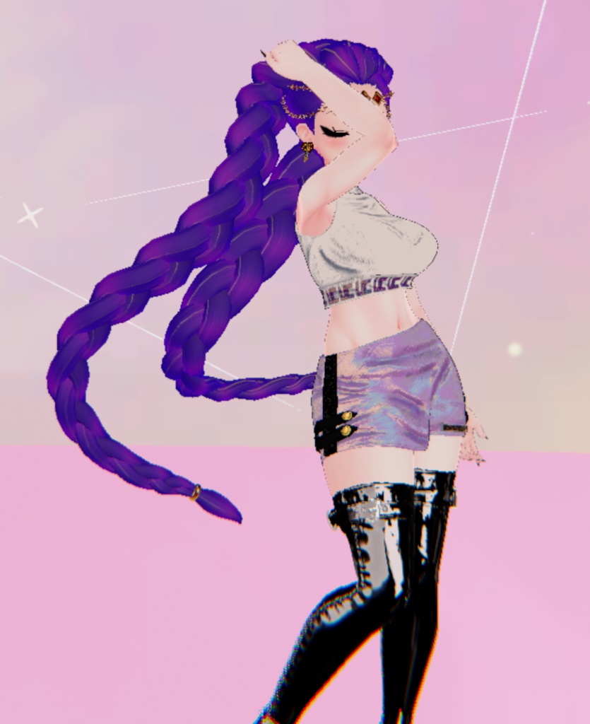 Tow braid hair and tiara