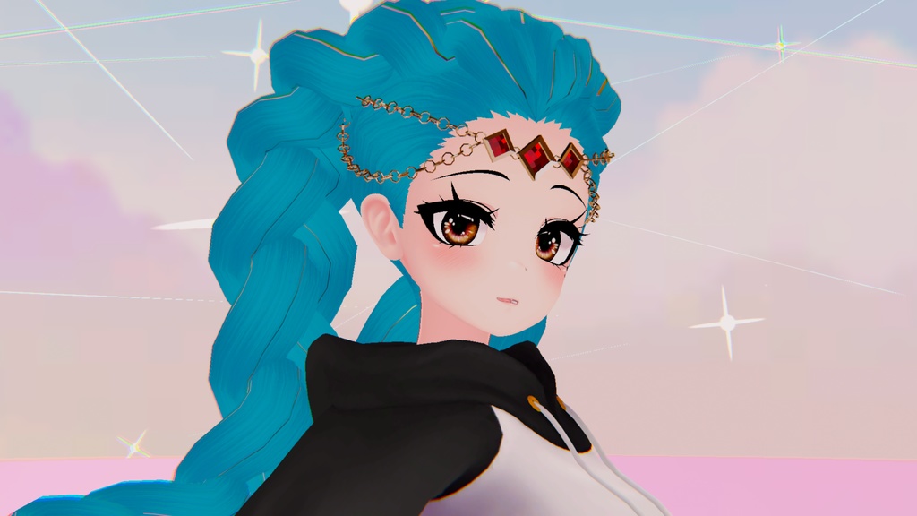 Tow braid hair and tiara