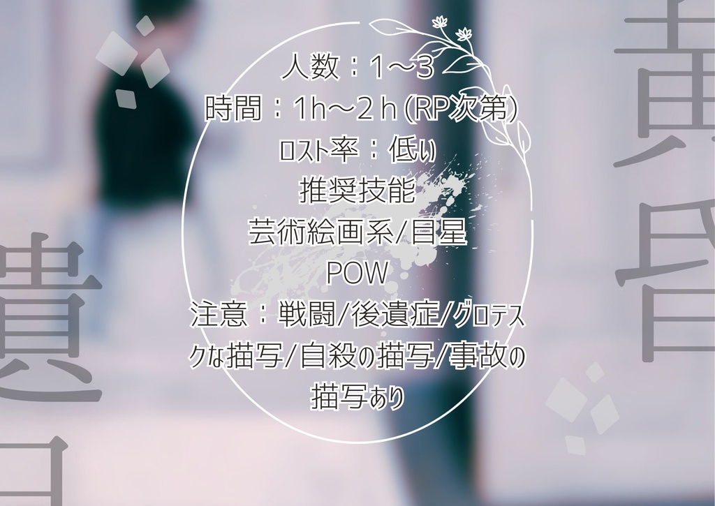 【CoC6版シナリオ】黄昏遺品展