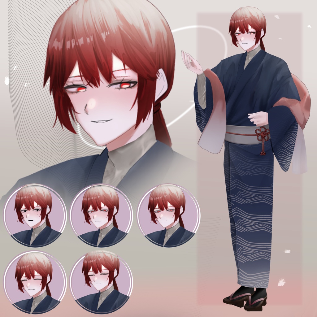【男性】和装【絵画モチーフ】