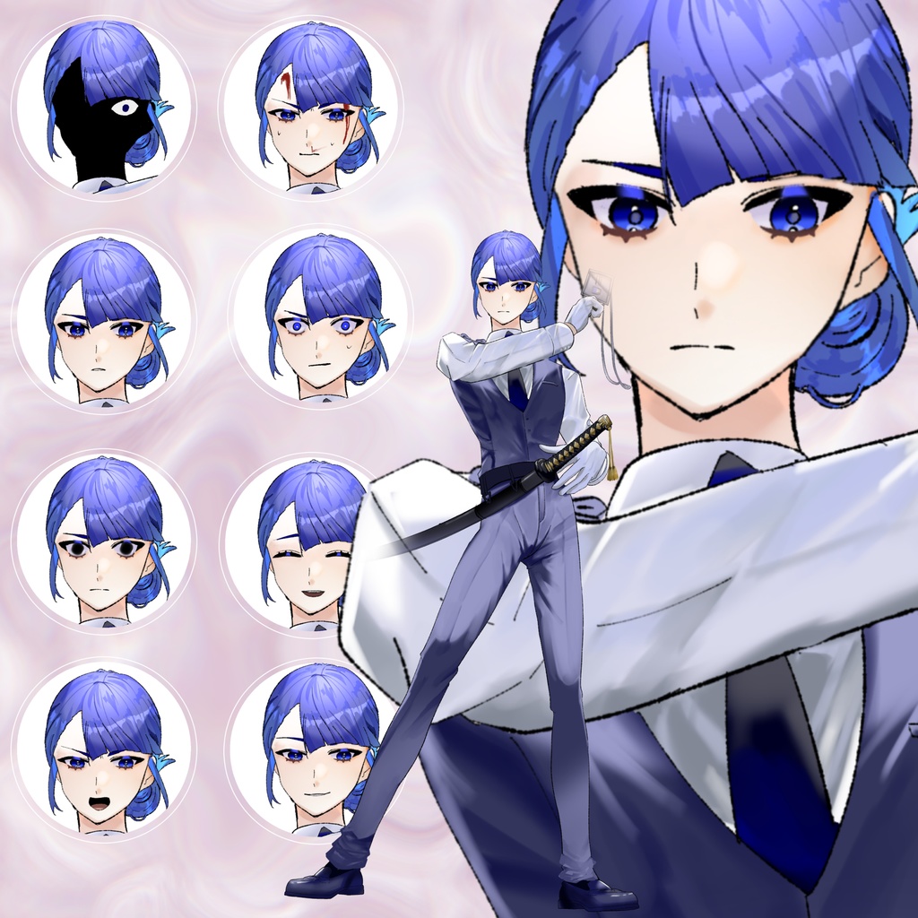 【無料有】日本刀刑事っぽい立ち絵