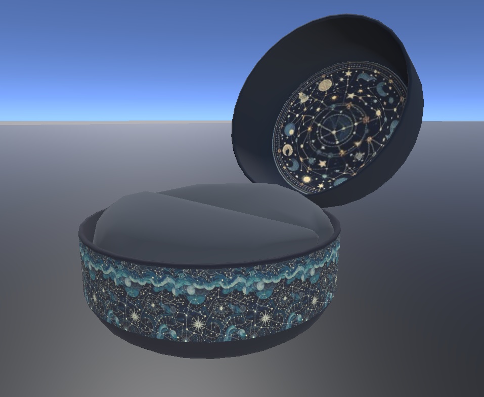 【VRChat想定】指輪5カラー・ケースセット