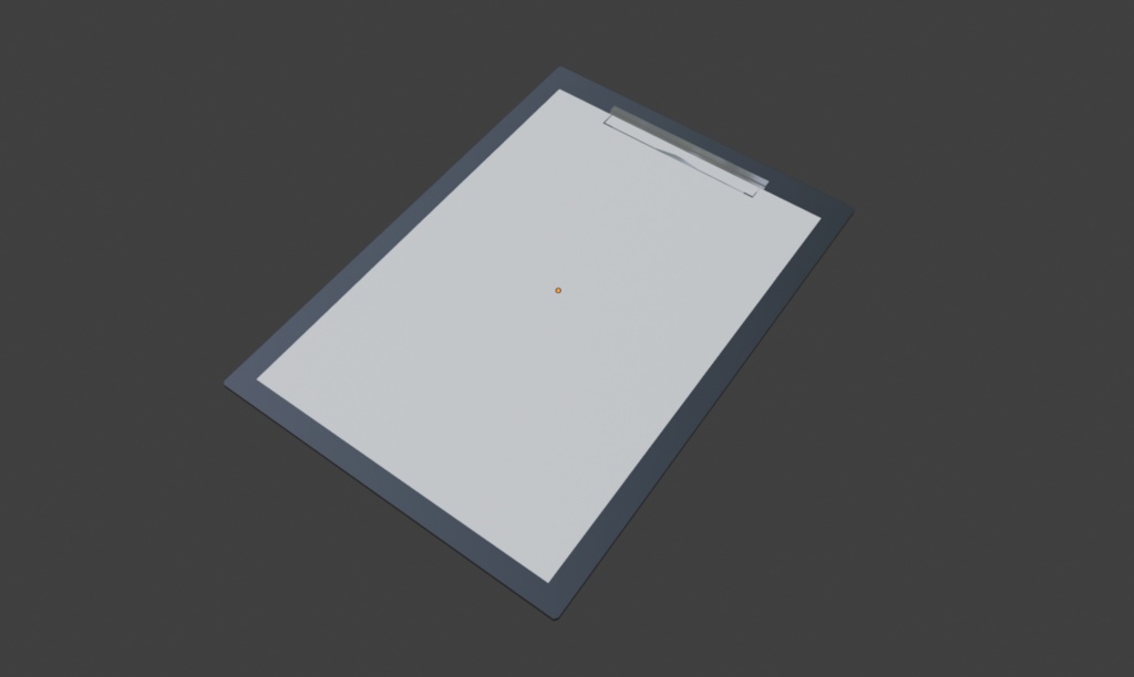 blender初めて一週間で作ったクリップボード