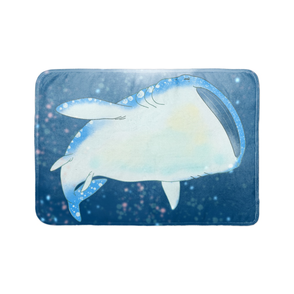 星を泳ぐジンベイザメ ブランケット