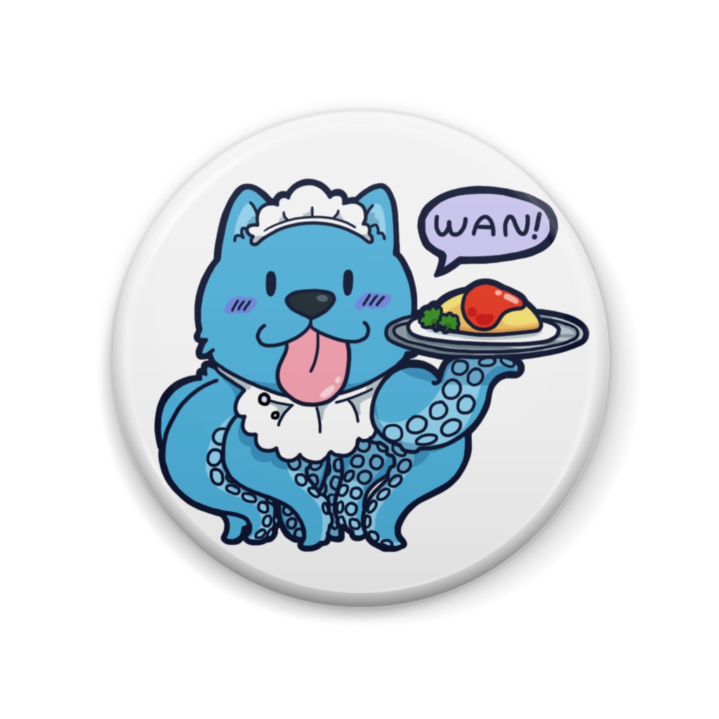 Wantopusメイド缶バッジ