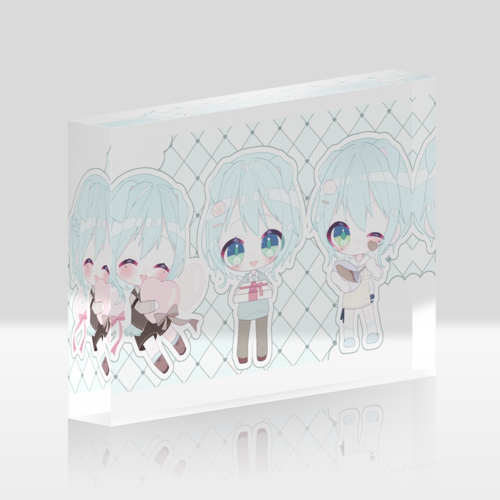 【夏神 葵】アクリルブロック-148×100mm ホワイトデー2025ver