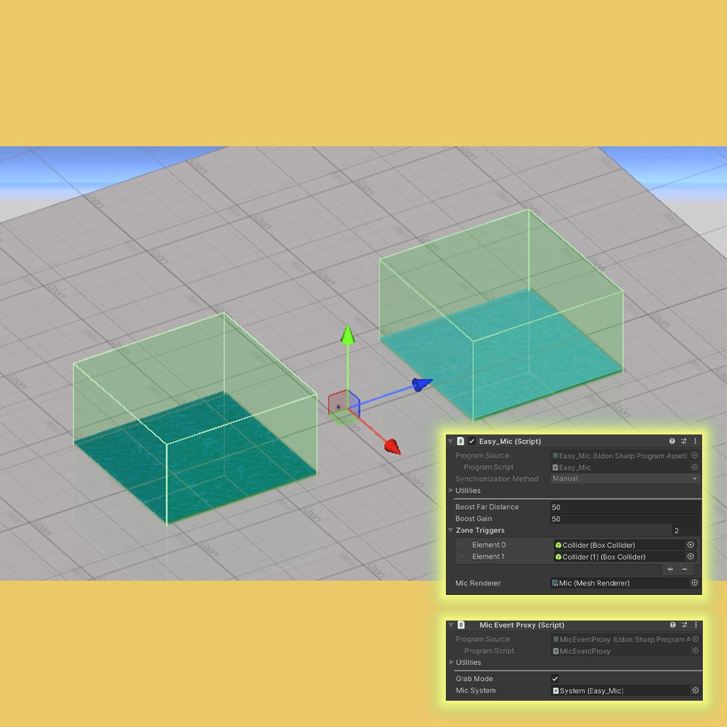 【VRChat向け】Easy Mic【エリア指定可能】