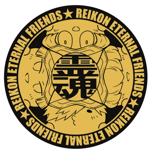 ズッ友霊魂缶バッジB [Rブラック]