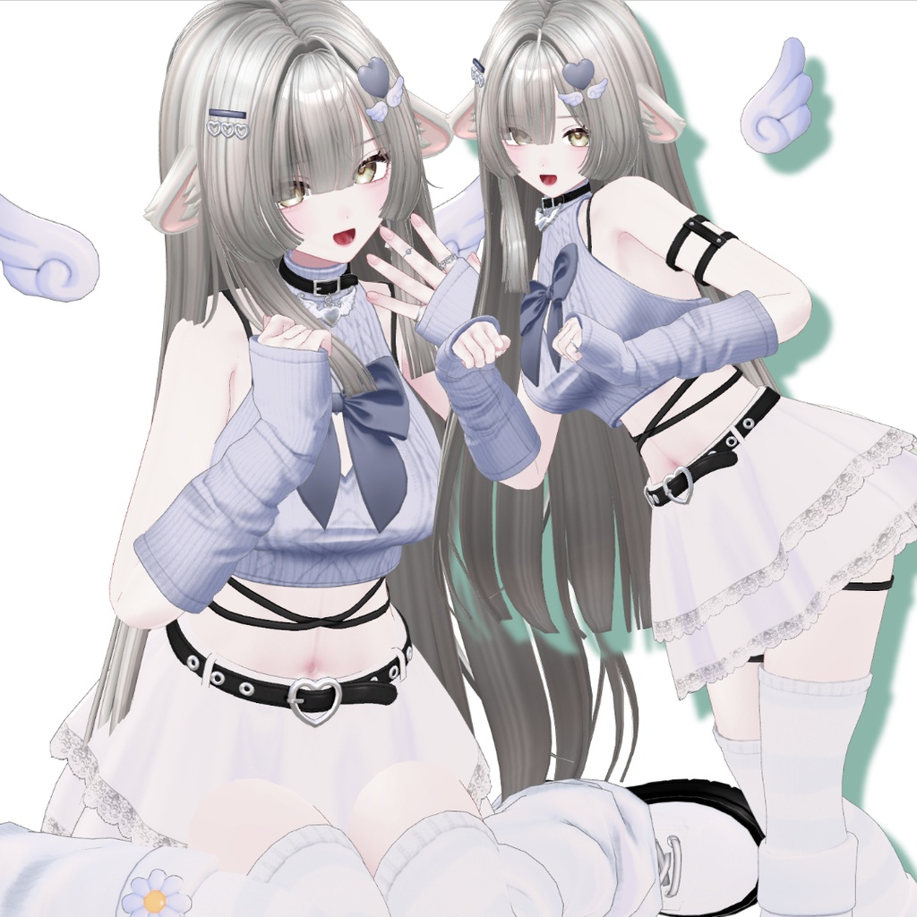 【無料あり】【2アバター対応】girls sweet pose set ♡ 40種