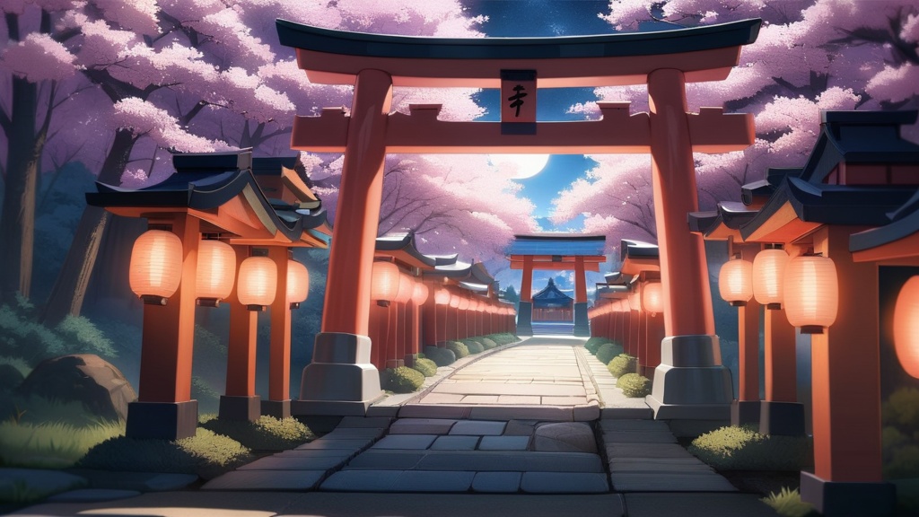 【お得セット】和風神社 完全素材パック|背景6点+立ち絵2キャラ13表情|VTuber向け|商用利用可|AI生成
