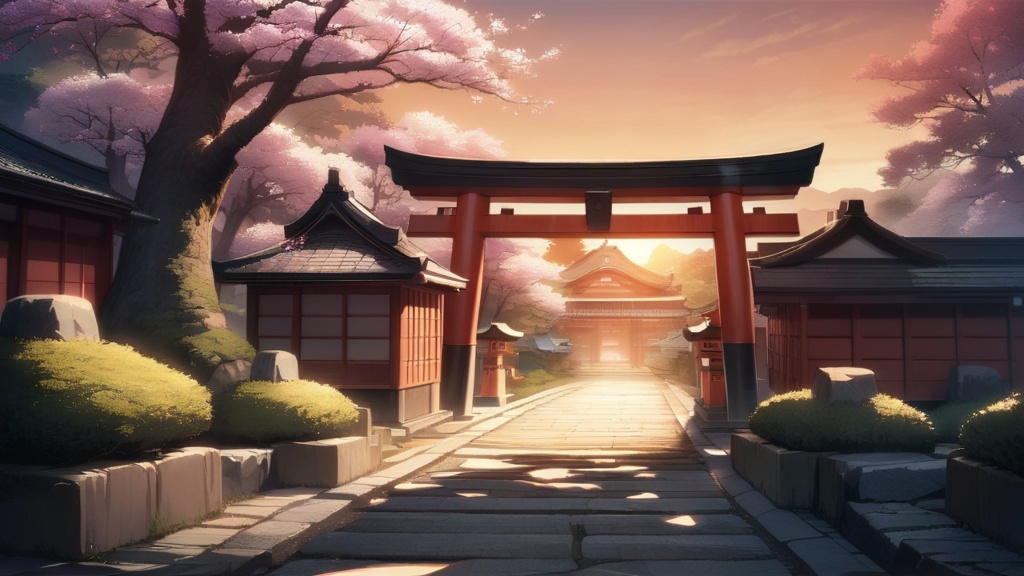 【お得セット】和風神社 完全素材パック|背景6点+立ち絵2キャラ13表情|VTuber向け|商用利用可|AI生成