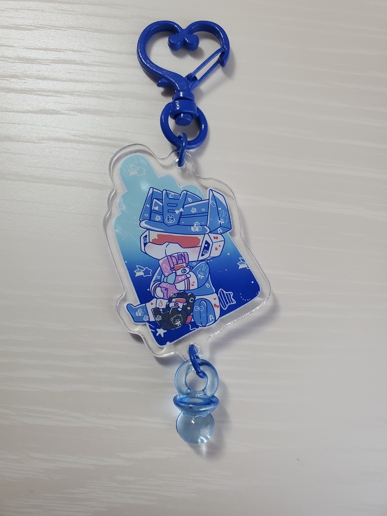 音波親子アクリルキーホルダー