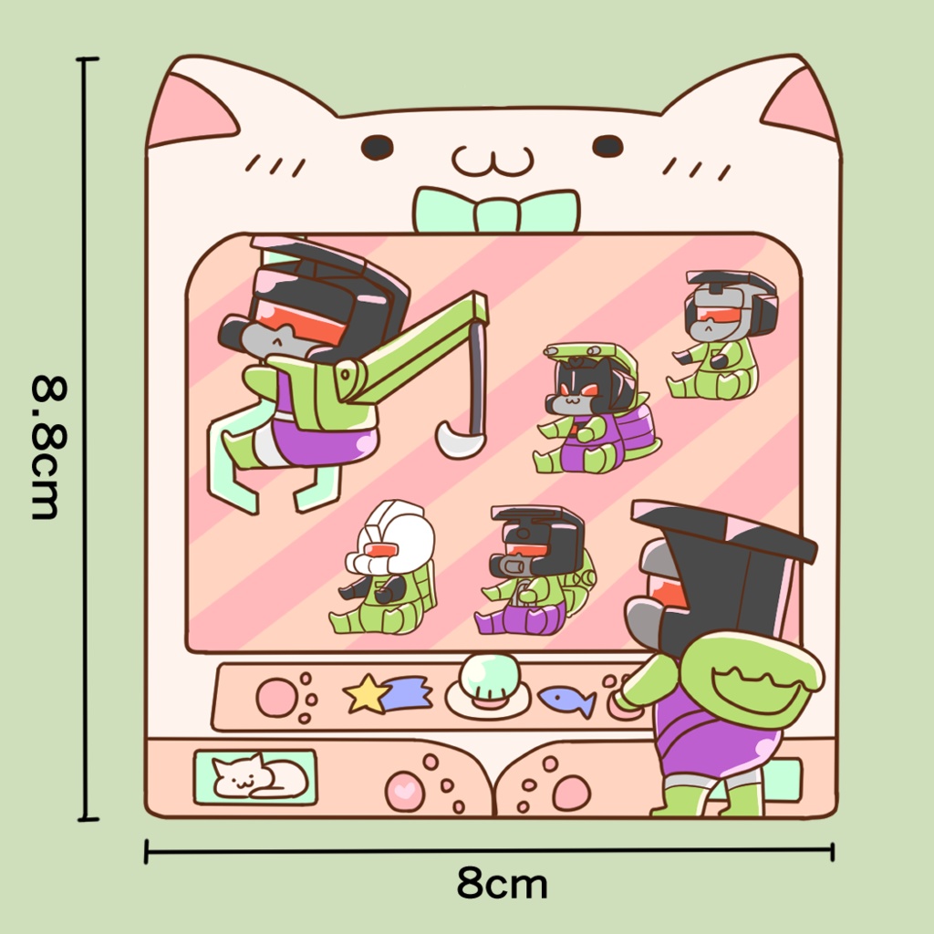 ビルドロン　しゃかしゃかアクリルキーホルダー