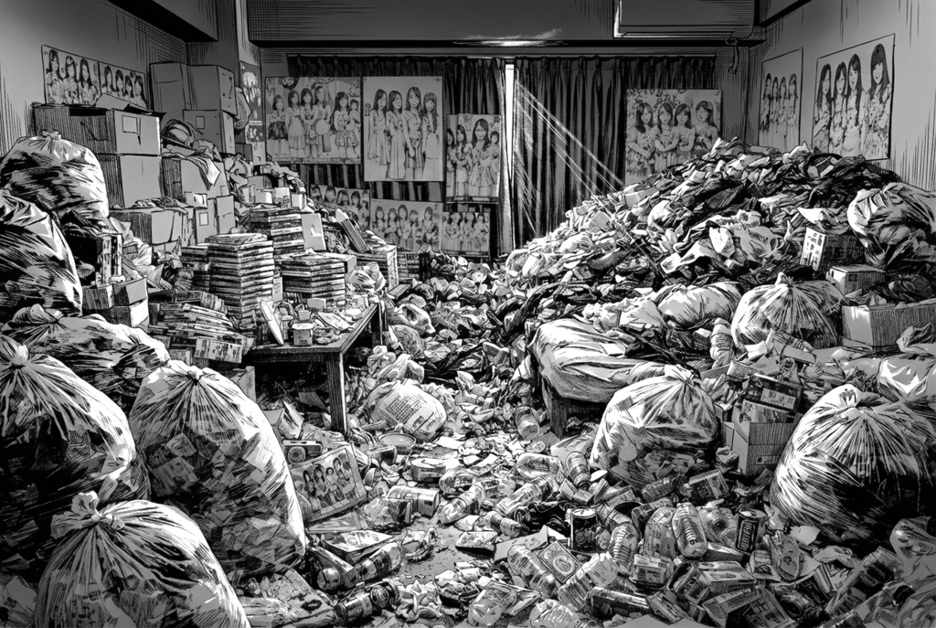 【無料有】汚部屋の背景素材(地雷系/独身男)【漫画/ゲーム用】