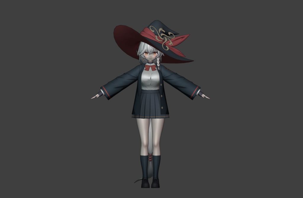 Blue Archive 3Dモデル 白尾 エリ 白尾绘里