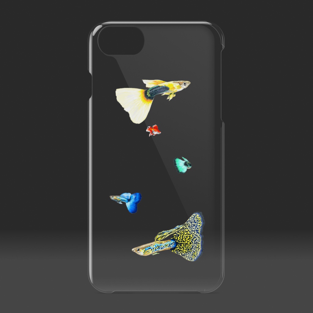 グッピーと金魚のiPhoneケース