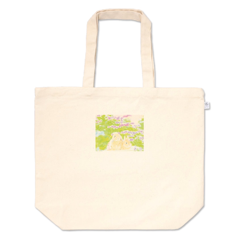 うさぎ　トートバッグ　大